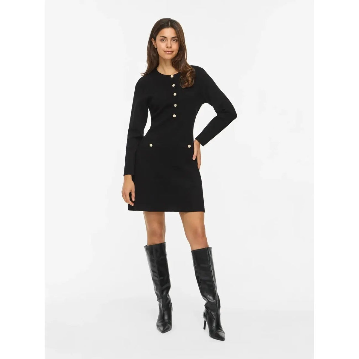 Vila Women's Black Dress