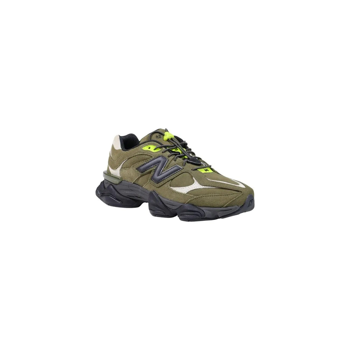 New Balance Men's 9060 Green Leather Sneakers