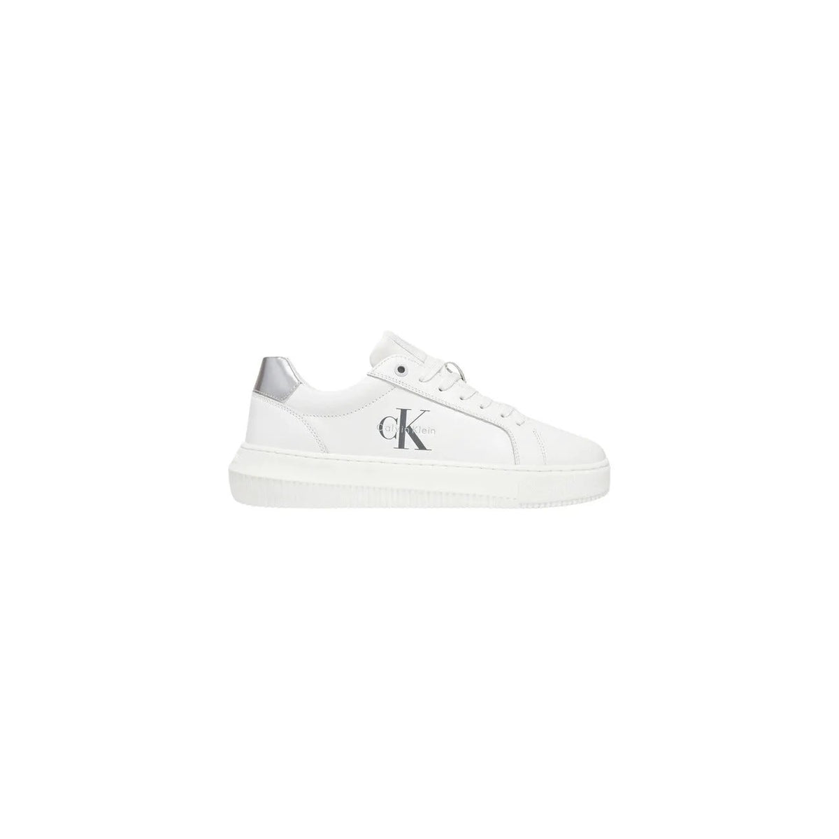 Calvin Klein Jeans Women's White Leather Sneakers