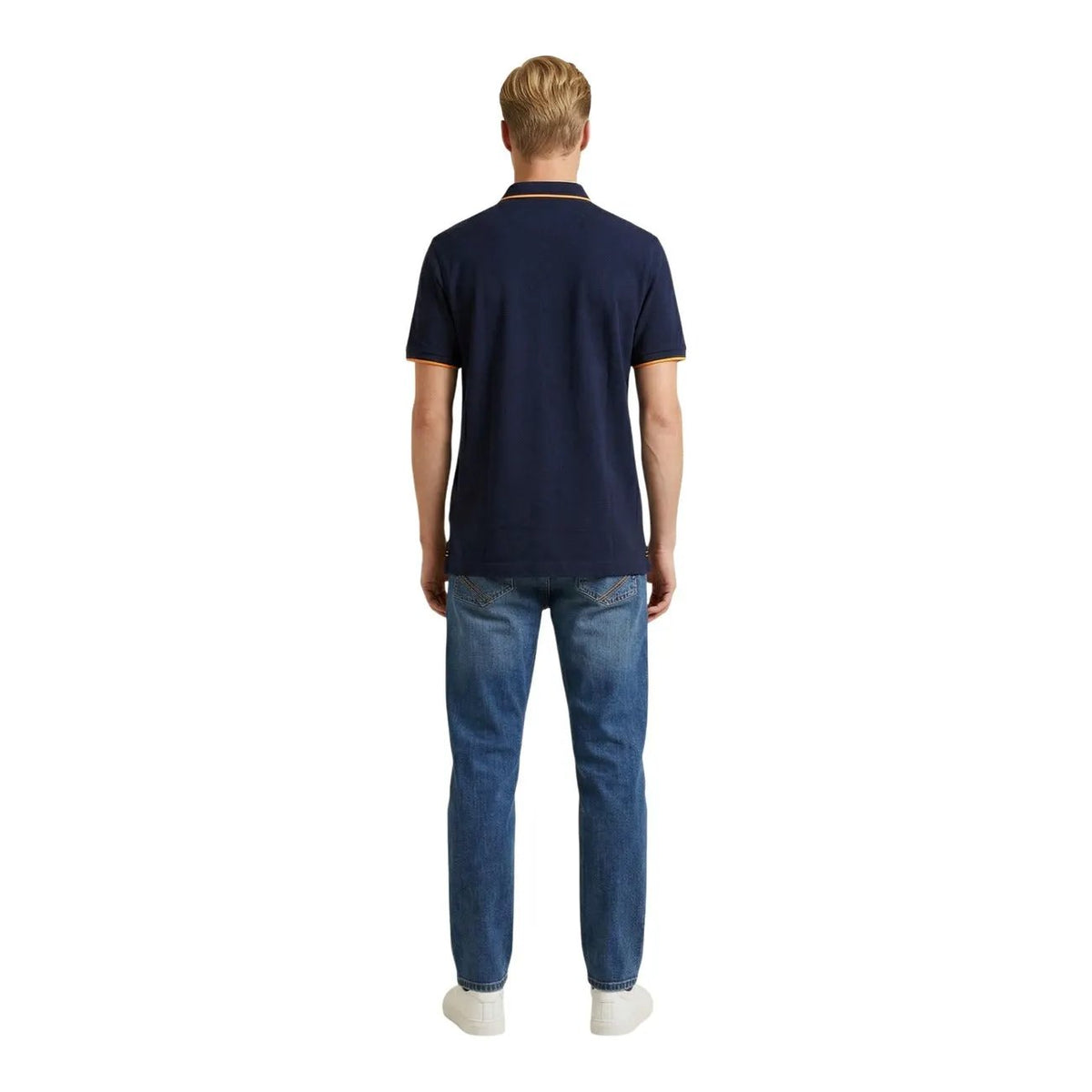 U.S. Polo Assn. Men's Blue Cotton Polo Shirt