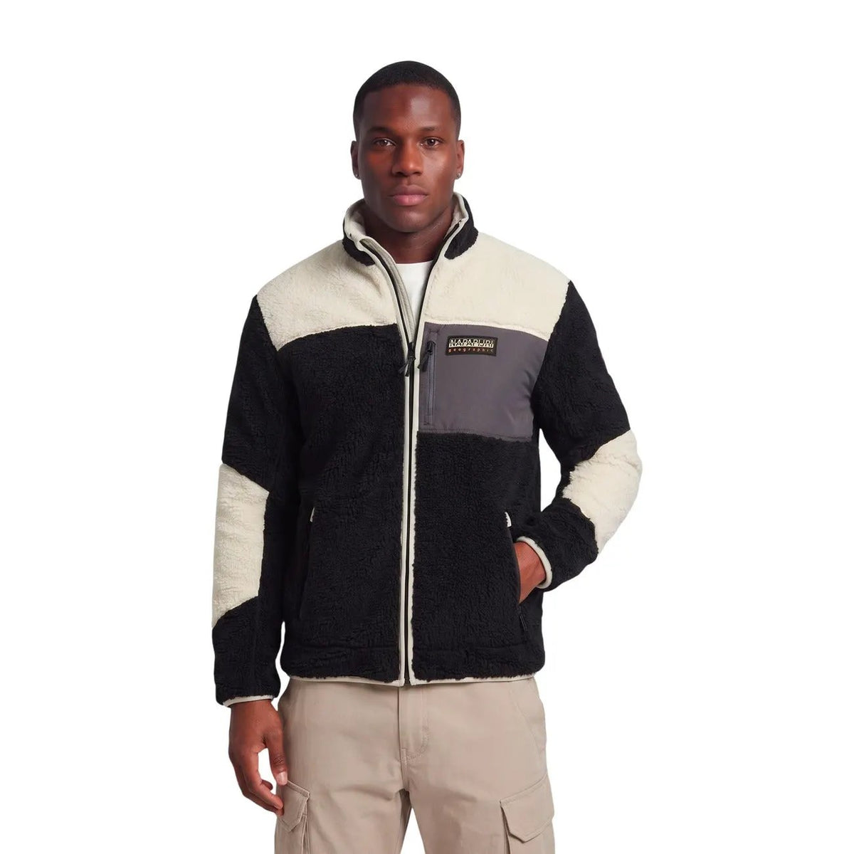 Napapijri Men's Yupik Black Full Zip Sweatshirt
