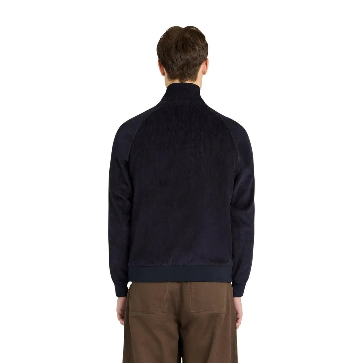 Lyle & Scott Men's Blue Corduroy Harrington Jacket
