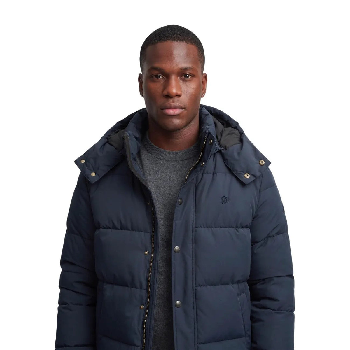 Superdry Men's Blue Premium Hooded Puffer Jacket