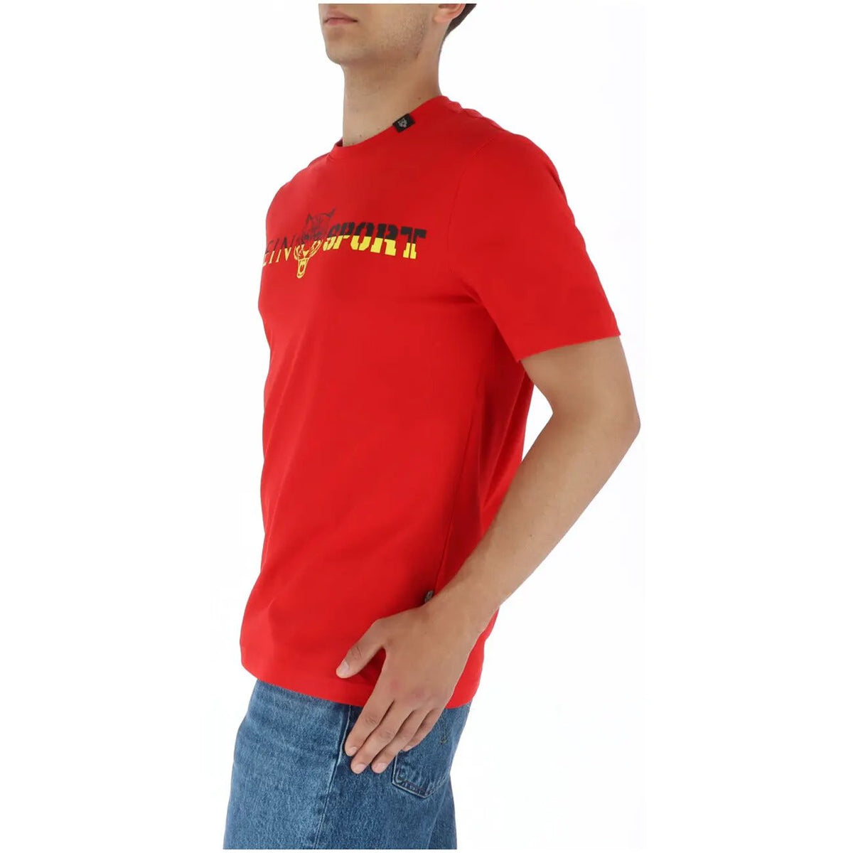 Plein Sport Men's Red Cotton T-Shirt