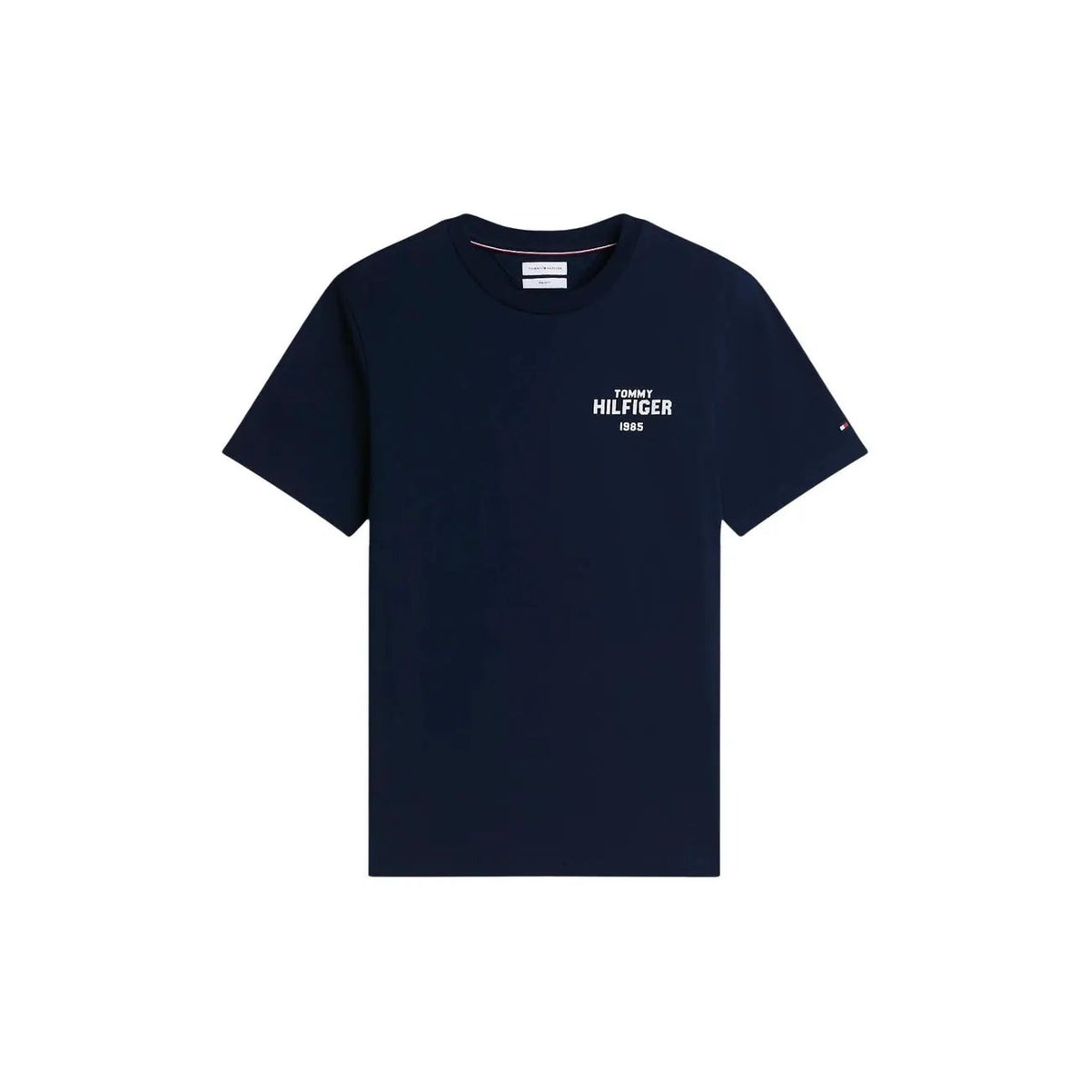 Tommy Hilfiger Men's Blue Organic Cotton T-Shirt for Fall and Winter