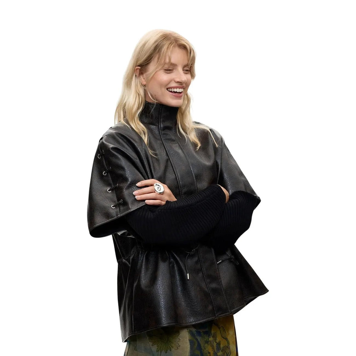 Desigual Women's Richmond Pasad Brown Poncho