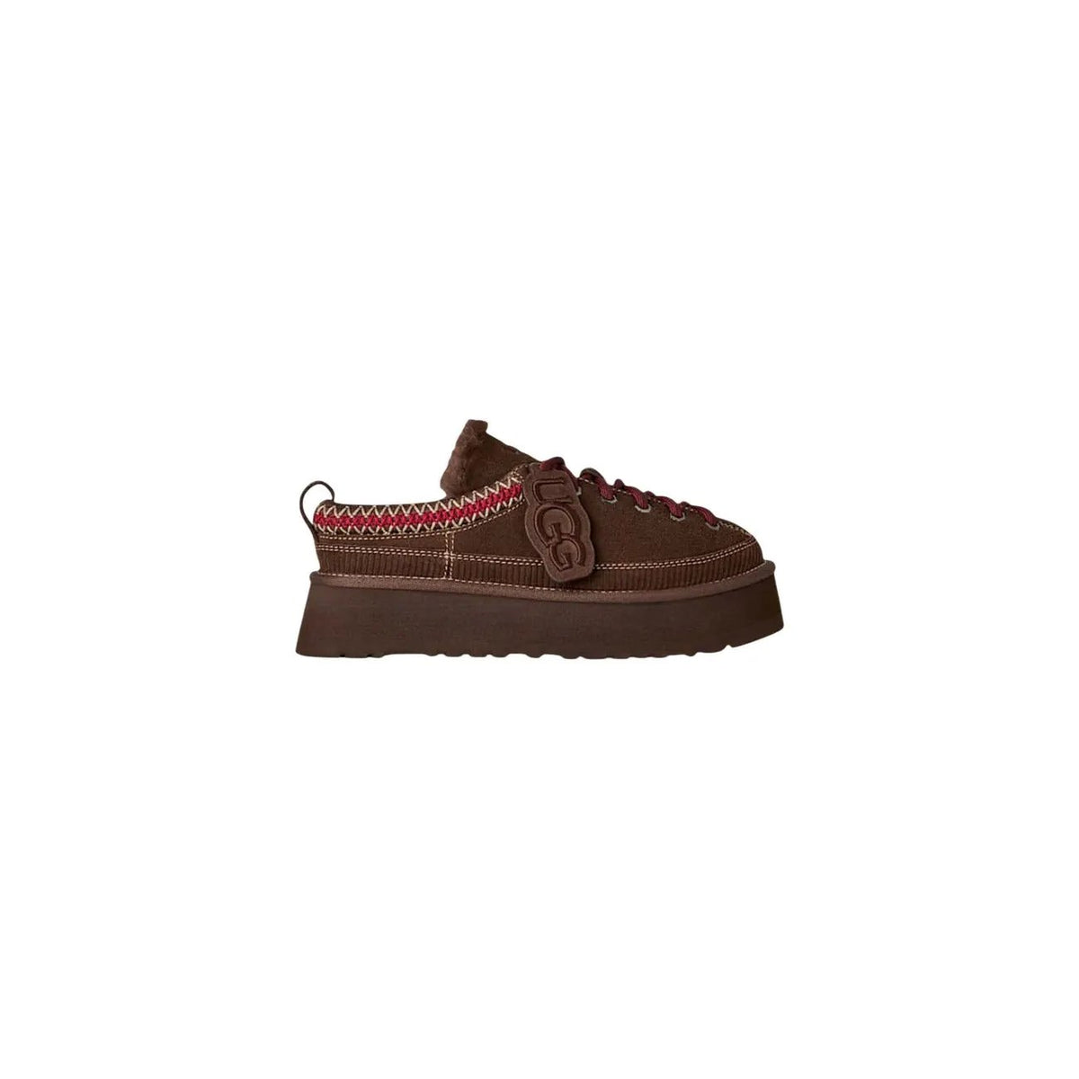 UGG Women's Heritage Brown Lace Up Slippers