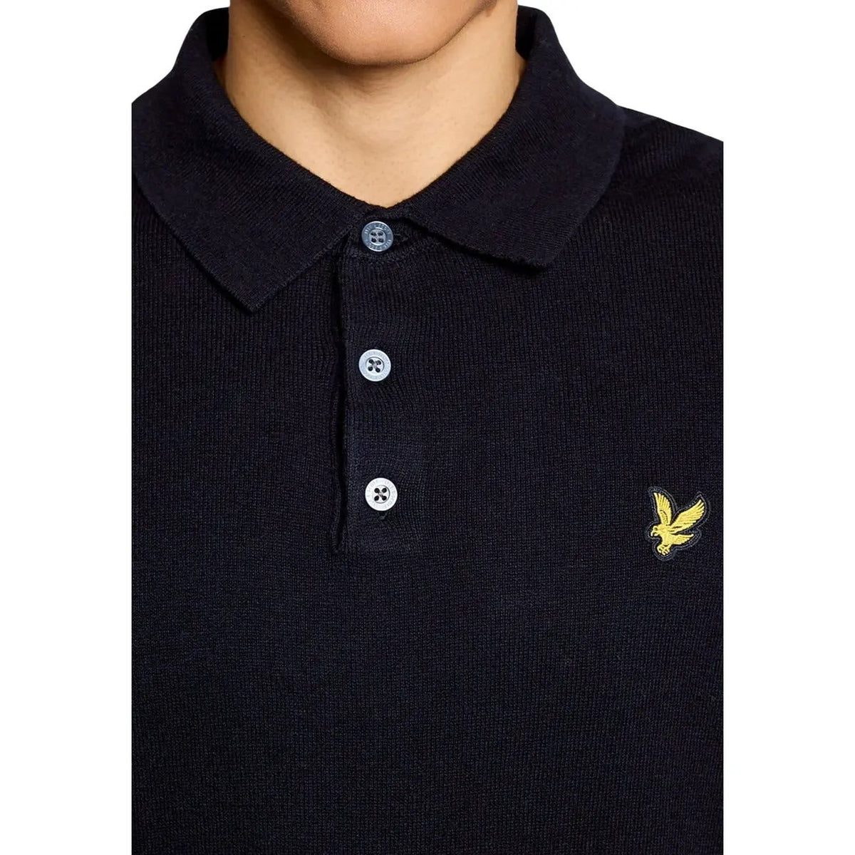 Lyle & Scott Men's Blue Cotton Merino Sweater
