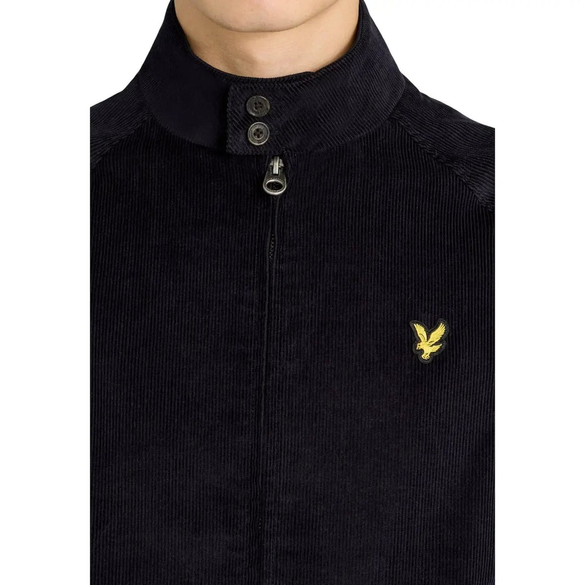 Lyle & Scott Men's Blue Corduroy Harrington Jacket