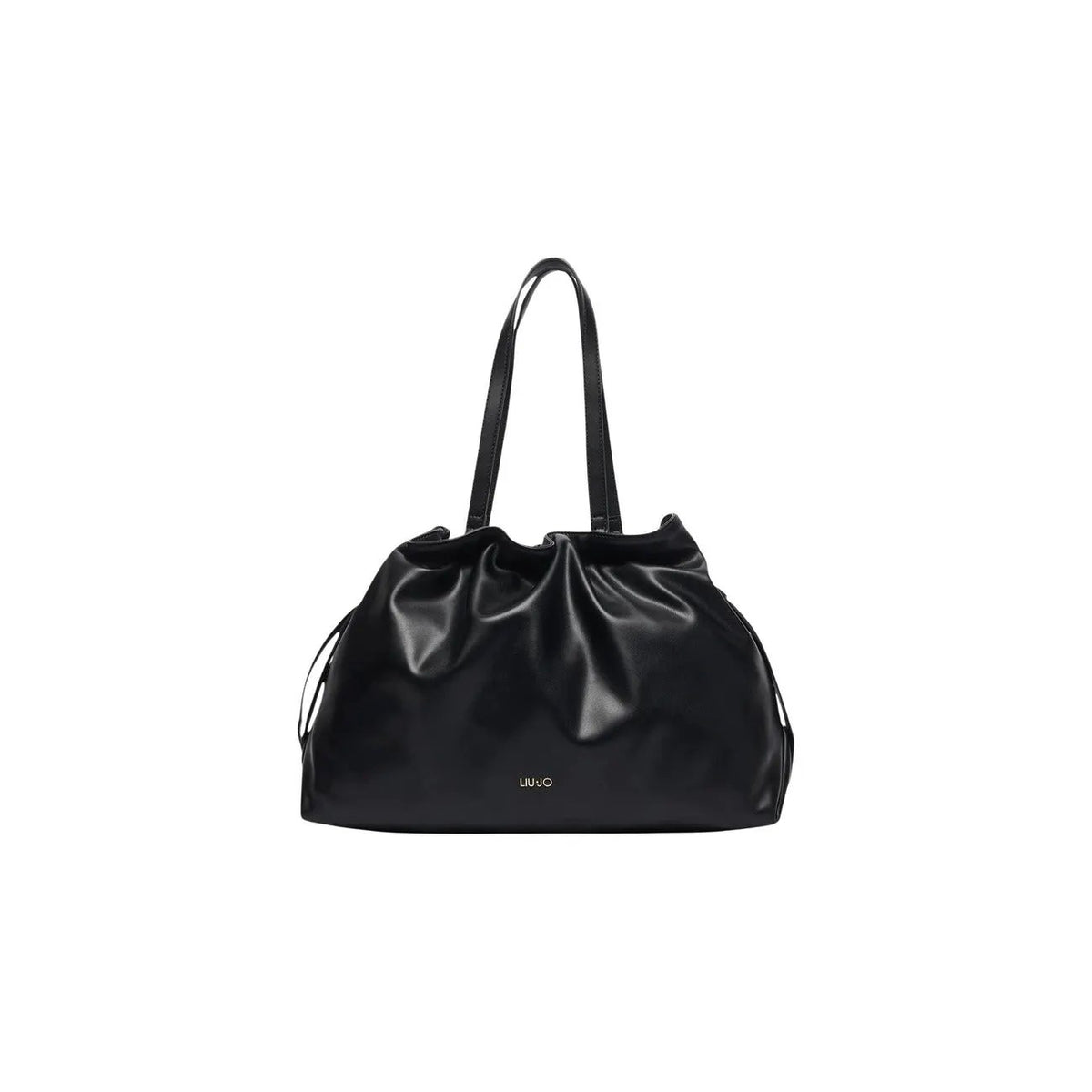 Liu Jo Women's Black Faux Leather Shopper Tote Bag with Zip Top
