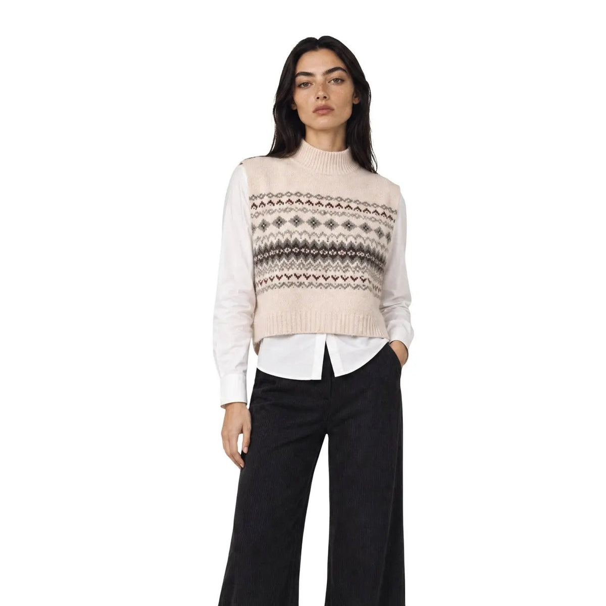 Pieces Women's Annie White Knit Neck Warmer