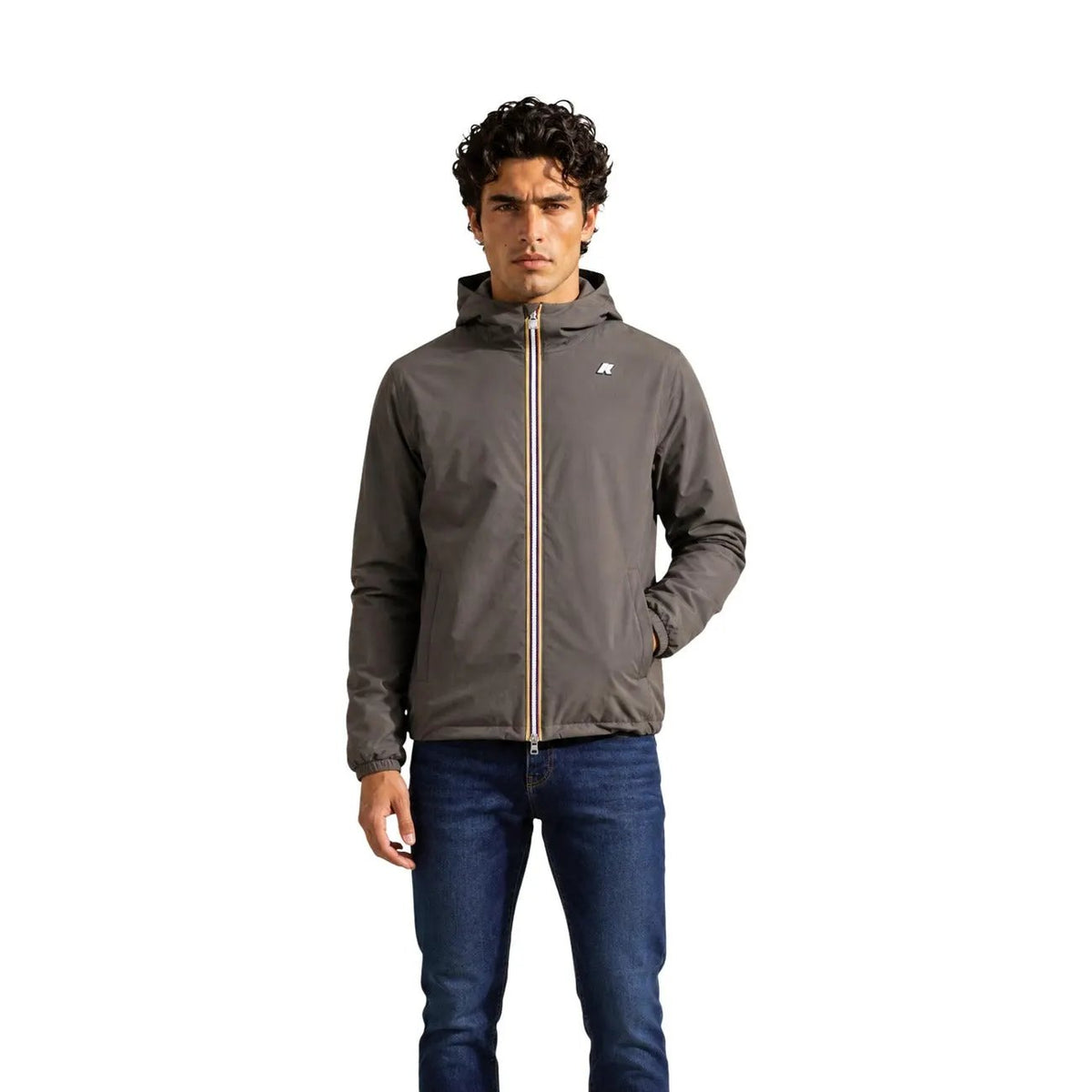 K-Way Men's Jack Green Hooded Jacket