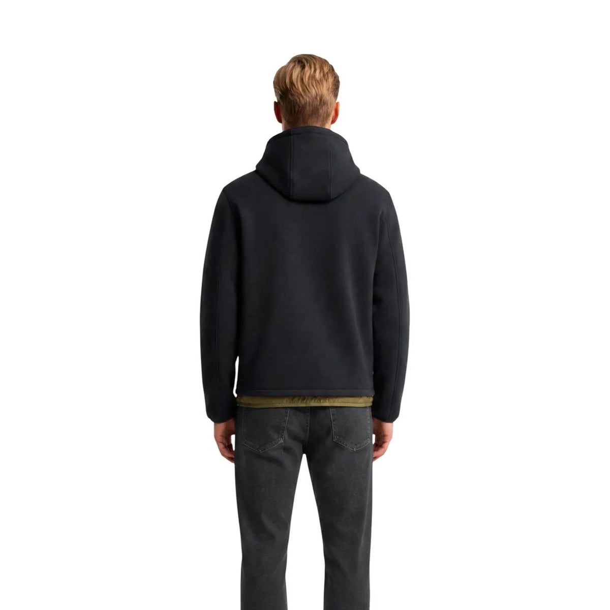K-Way Men's Jack Spacer Black Hooded Jacket