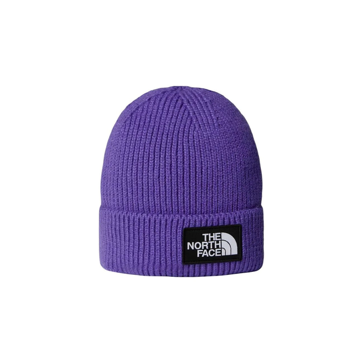 The North Face Men's Logo Box Purple Cuffed Beanie