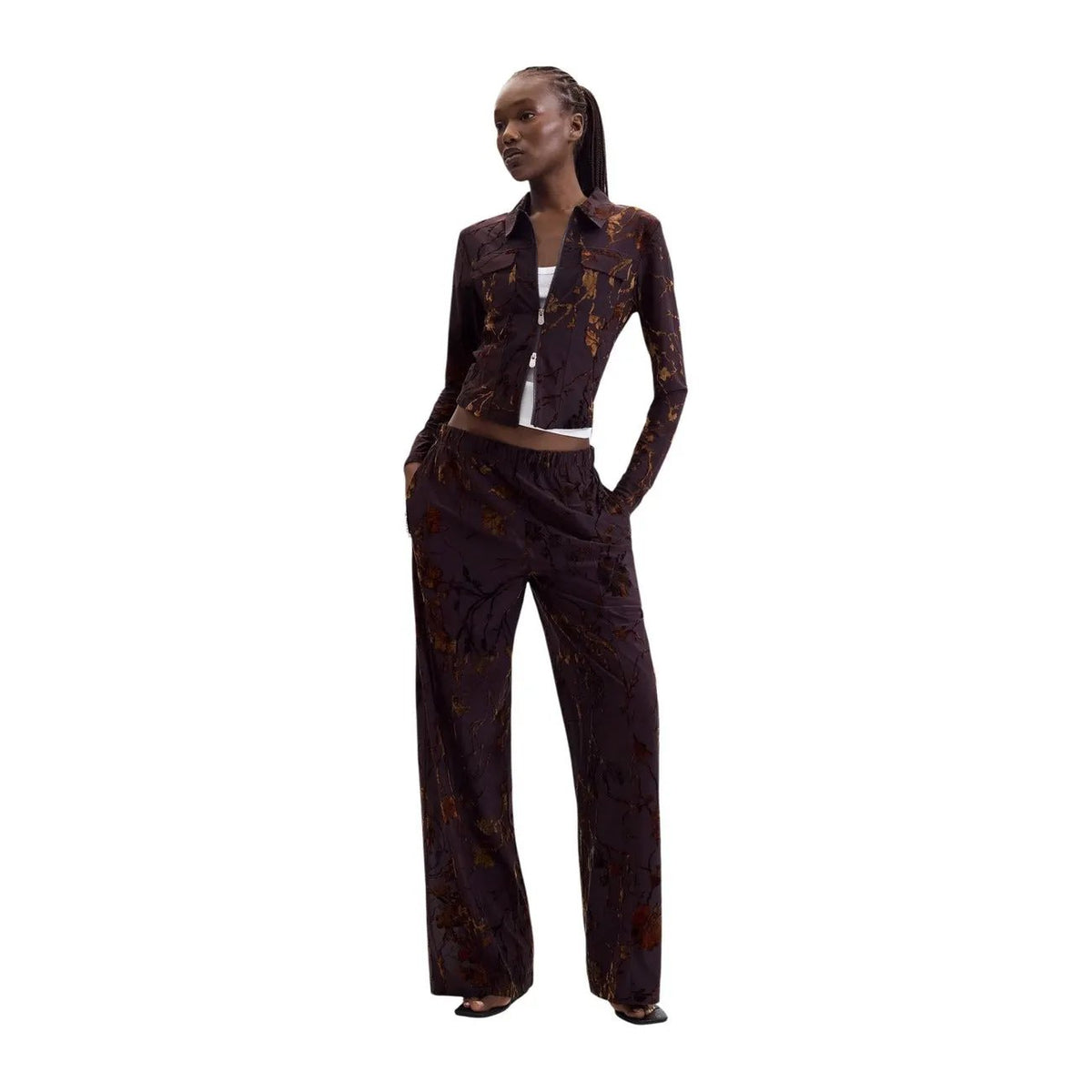 Desigual Women's Bucarest Brown Trousers