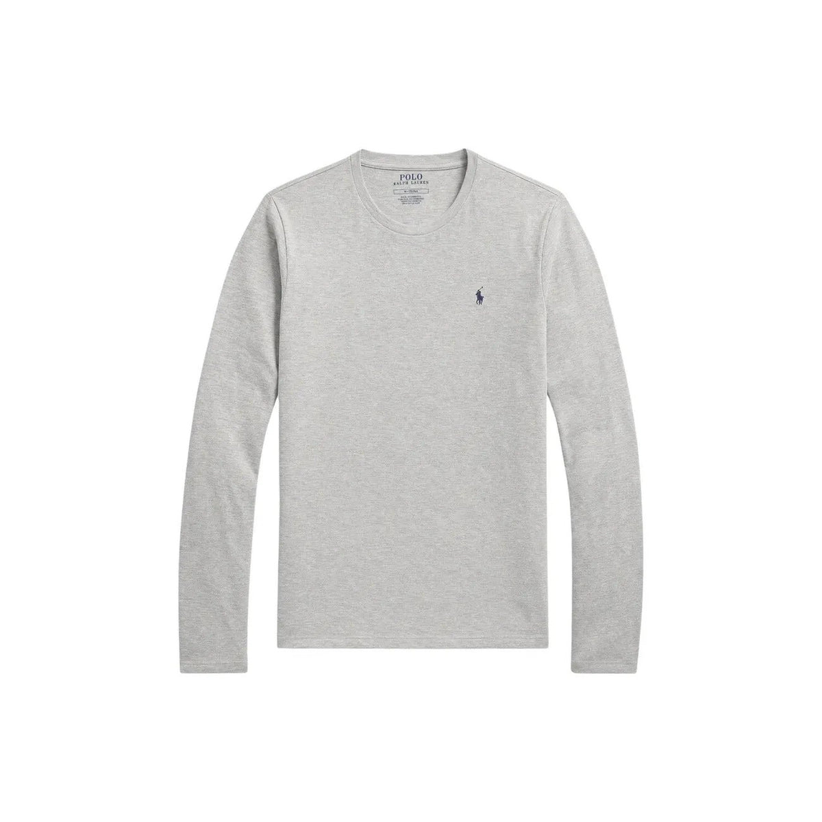Ralph Lauren Men's Grey Cotton Long Sleeve Sleep Top