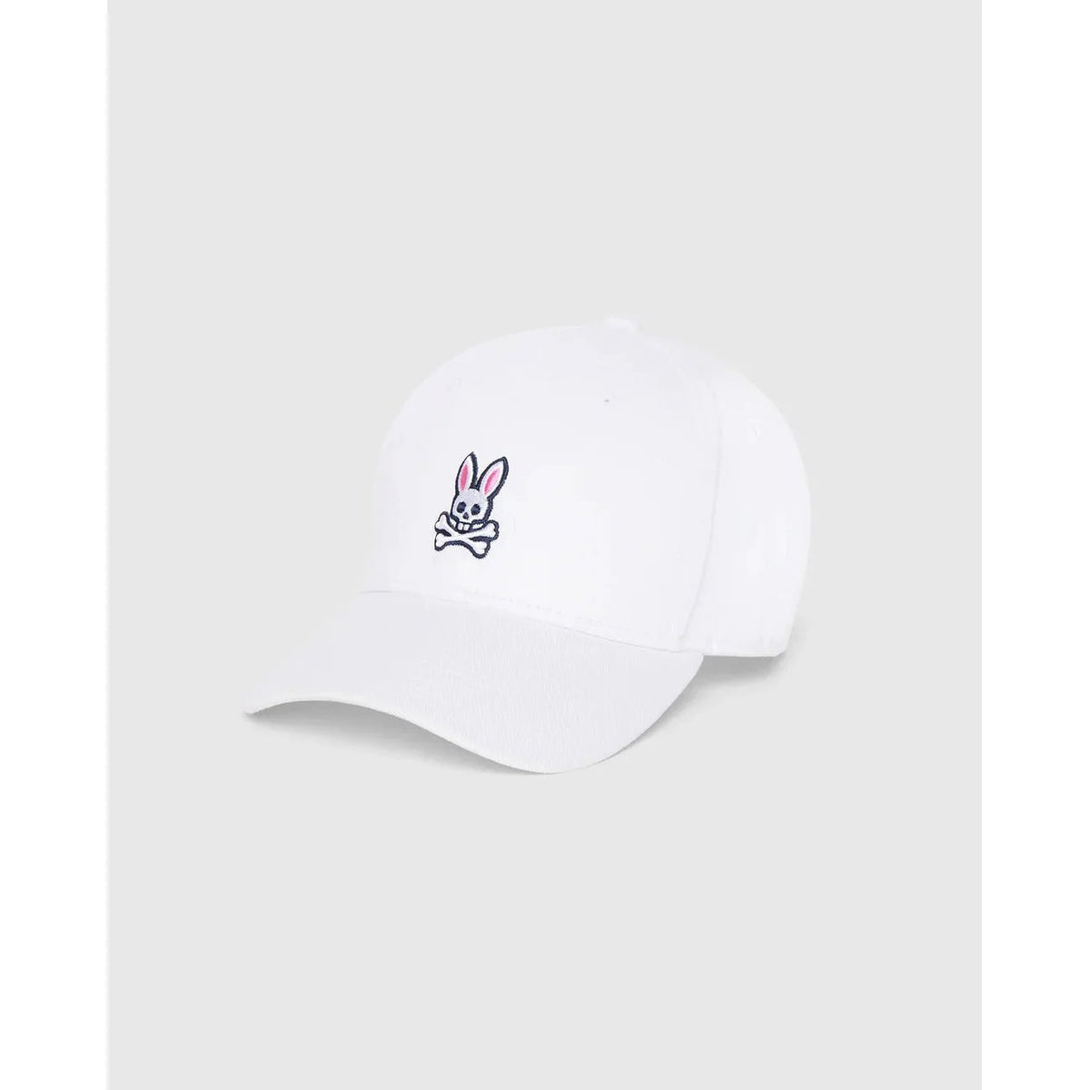 Psycho Bunny Men's White Cotton Cap