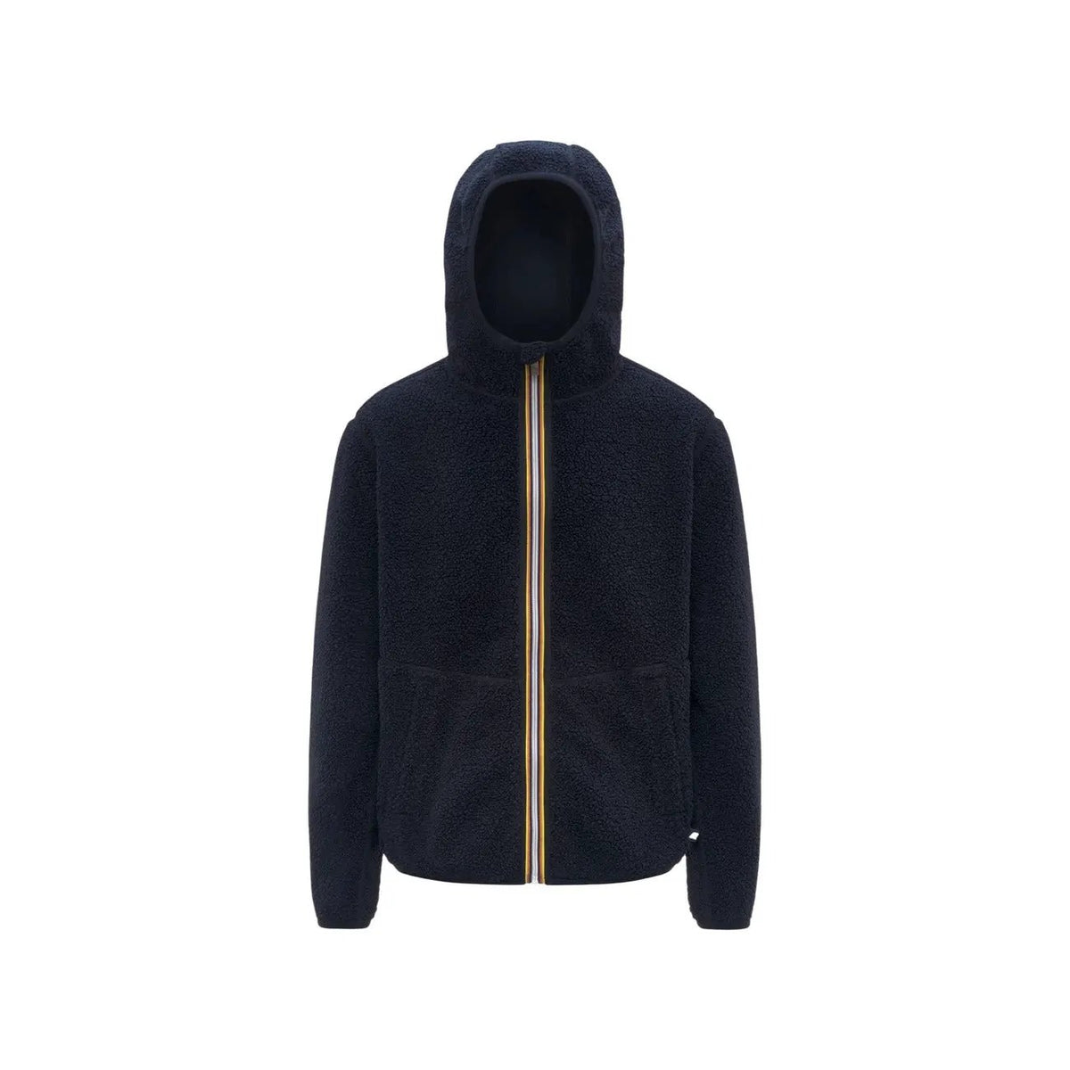 K-Way Men's Jack Sherpa Blue Hooded Jacket