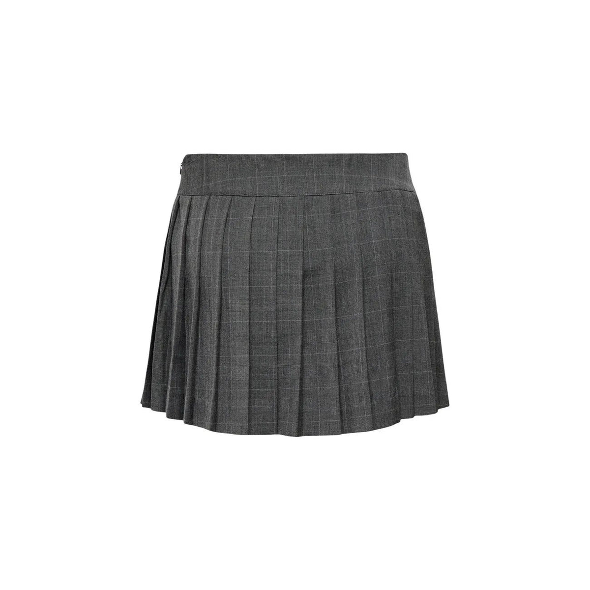 Only Women's Enia Grey Check Pleated Skort