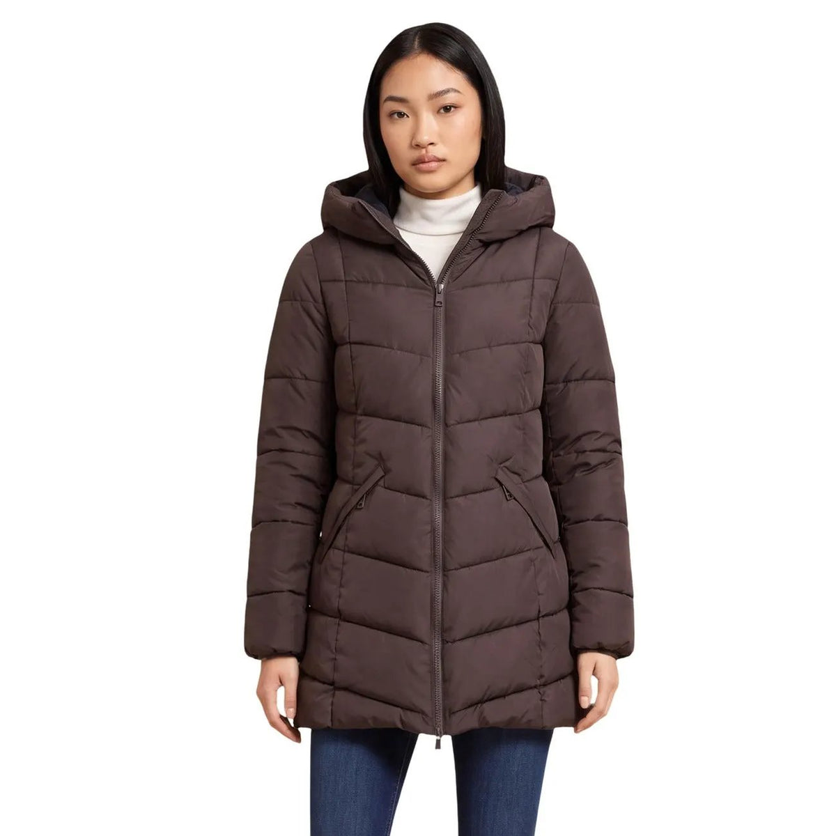 Choral Women's Brown Hooded Jacket
