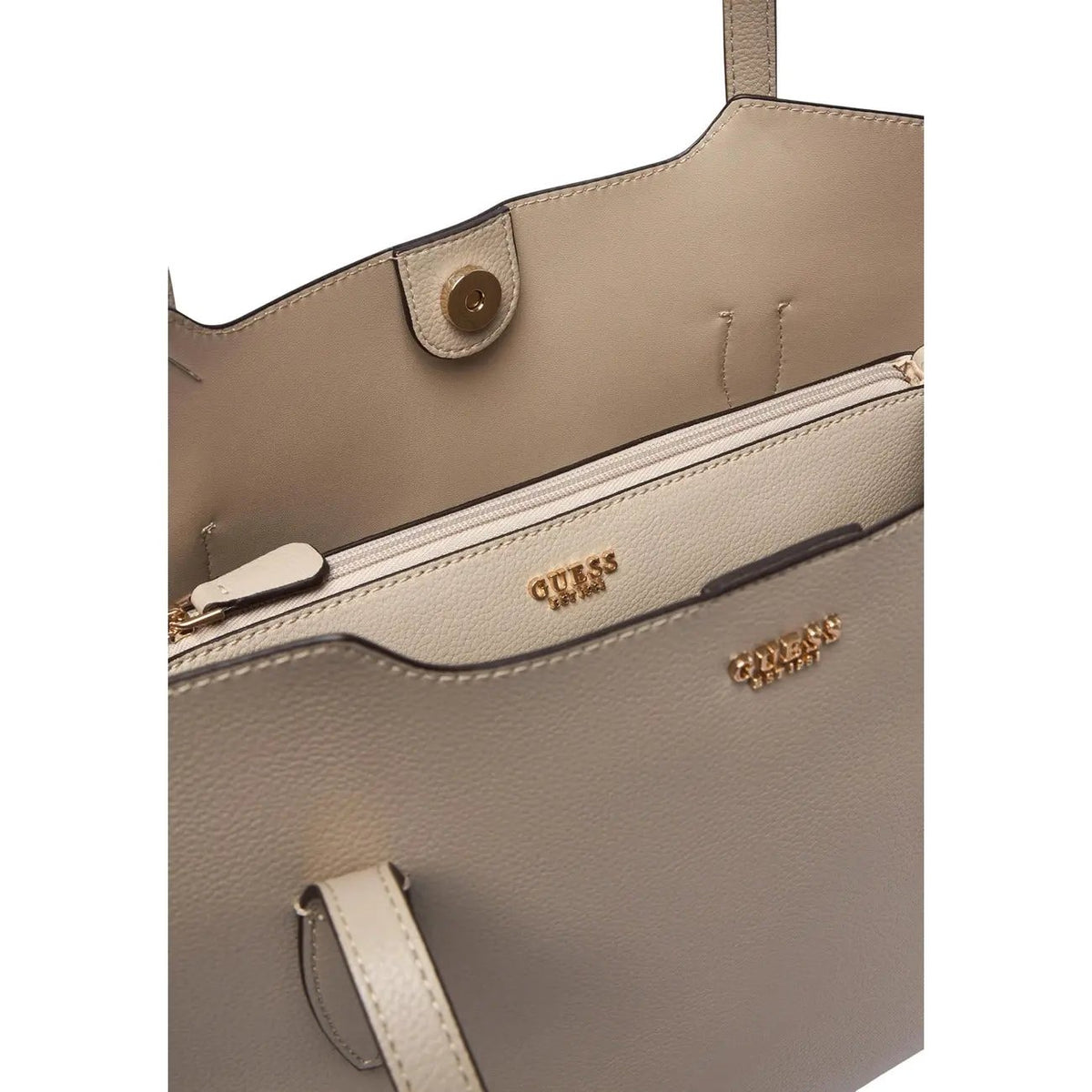 Guess Women's Gray Melody Faux Leather Pouch with Inside Pocket