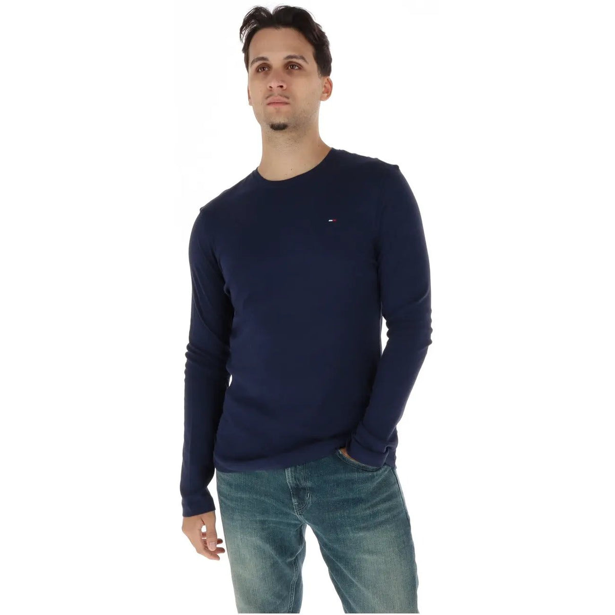 Tommy Hilfiger Men's Blue Cotton T-Shirt