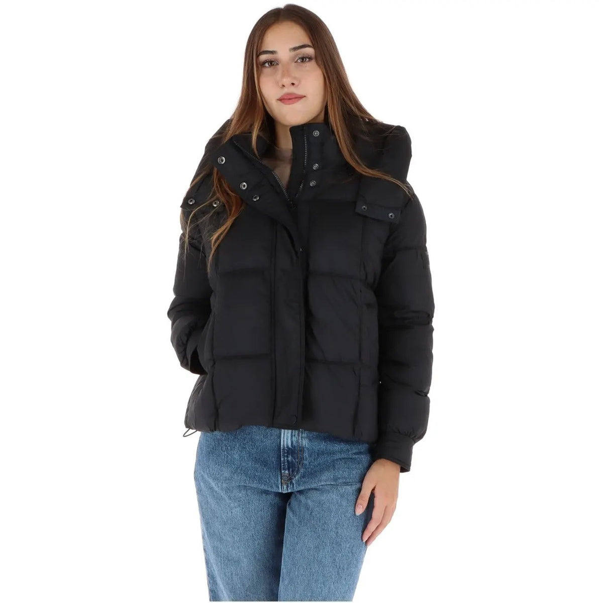 Pepe Jeans Women's Black Hooded Jacket PL4024541