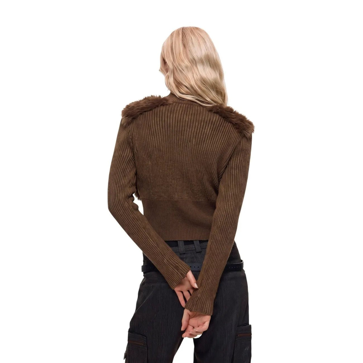 Desigual Women's Veget Brown Cardigan
