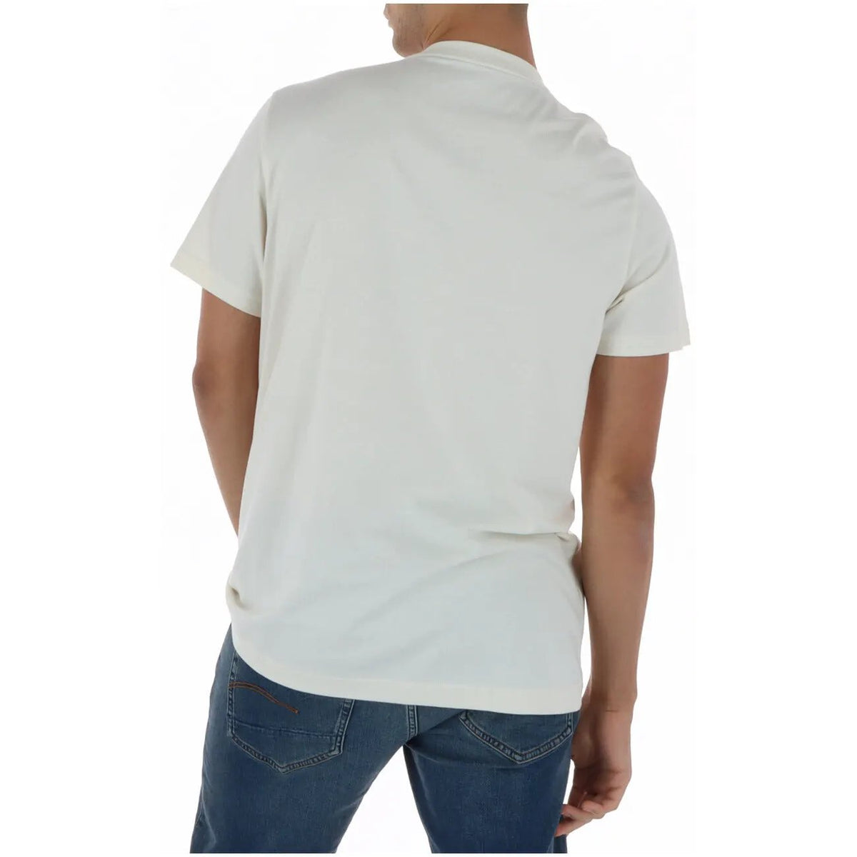 Psycho Bunny Men's White Printed Cotton T-Shirt MT0200213