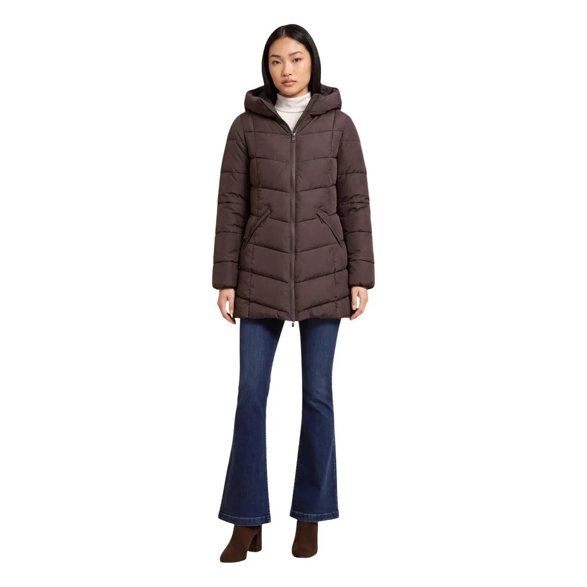 Choral Women's Brown Hooded Jacket