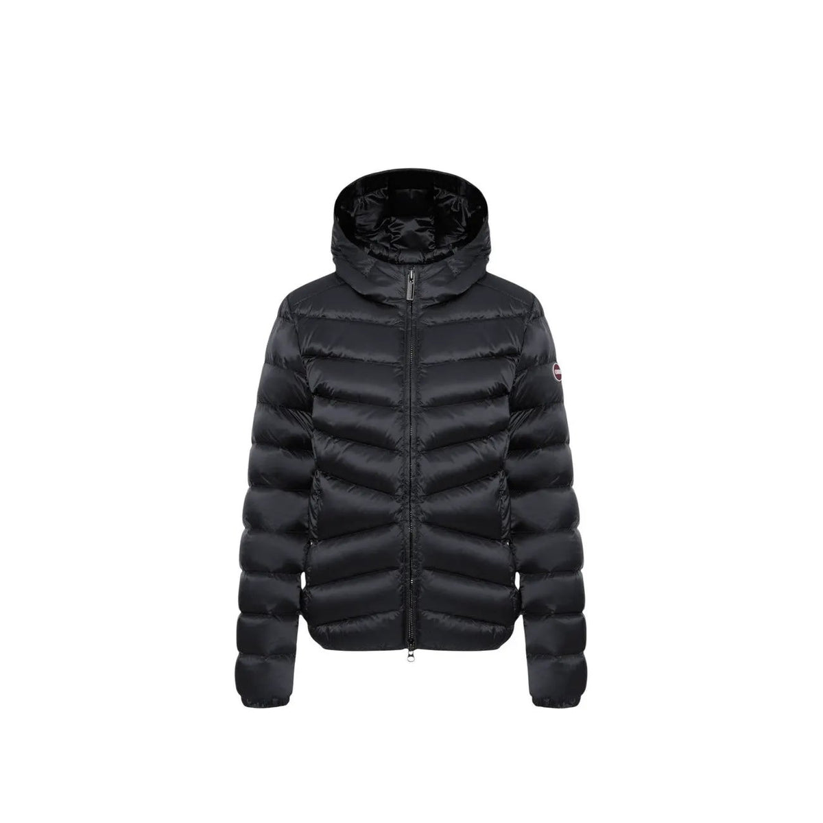 Colmar Originals Women's Quilted Black Nylon Hooded Jacket