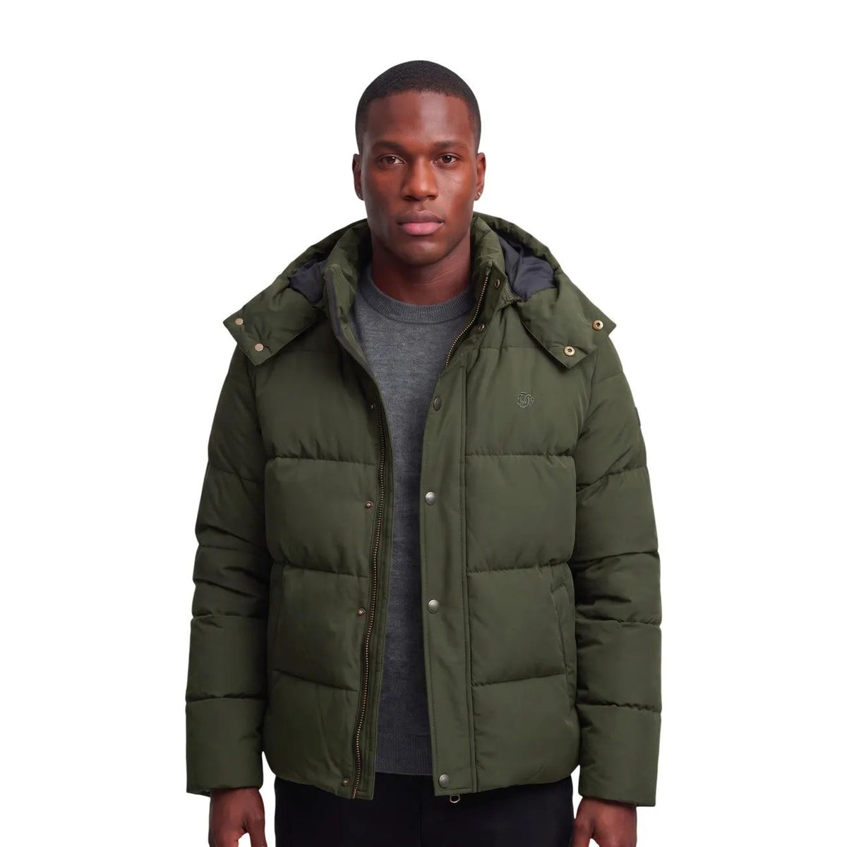 Superdry Men's Blue Premium Hooded Puffer Jacket