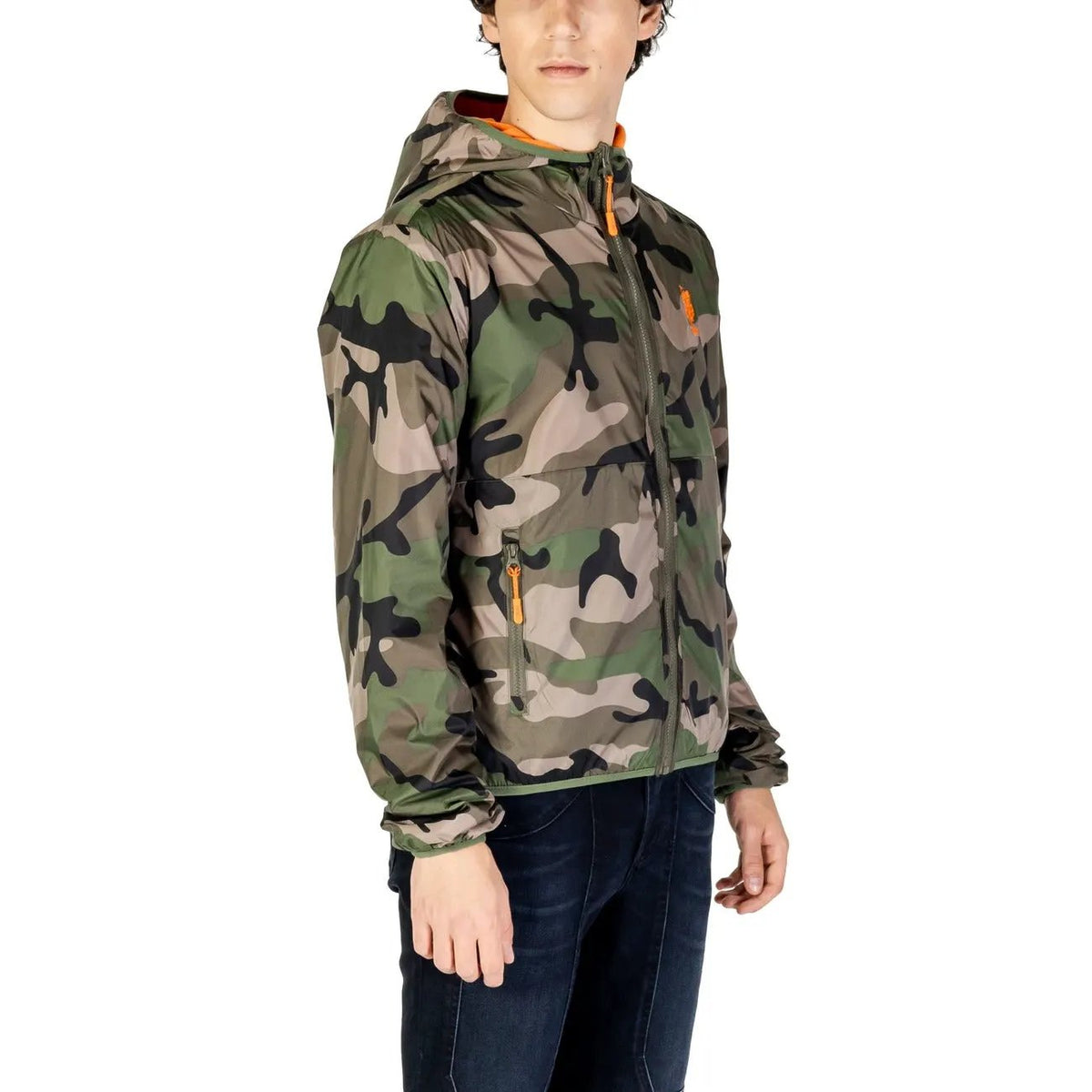 U.S. Polo Assn. Men's Green Nylon Hooded Jacket