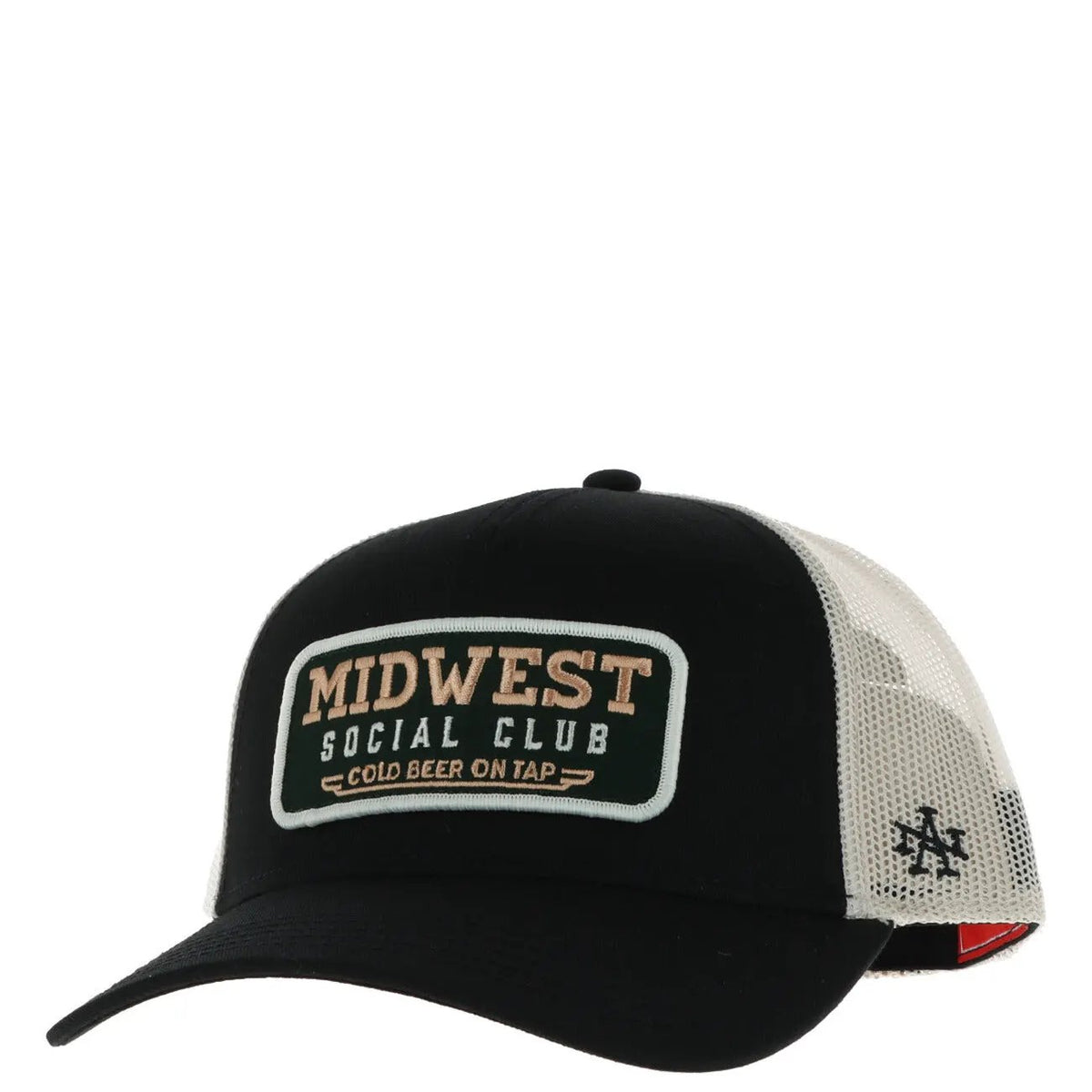 American Needle Men's Black Printed Cotton Cap SMU679A