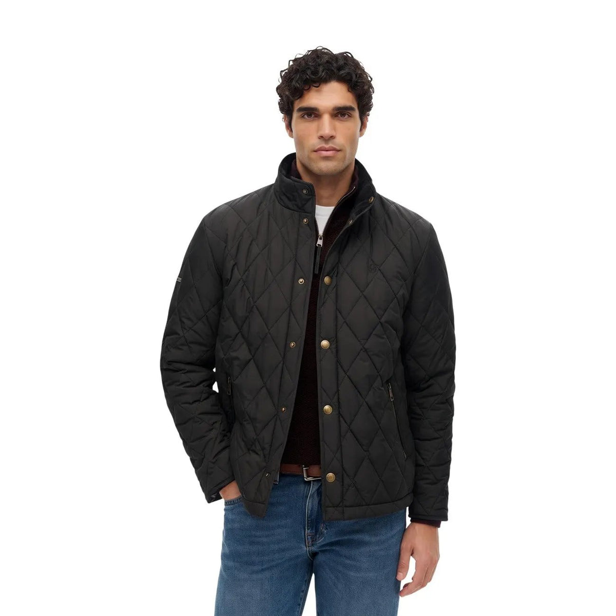 Superdry Men's Black Quilted Estate Jacket