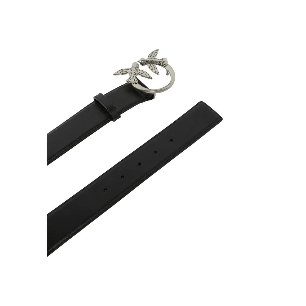 Pinko Women's Alta Black Leather Belt