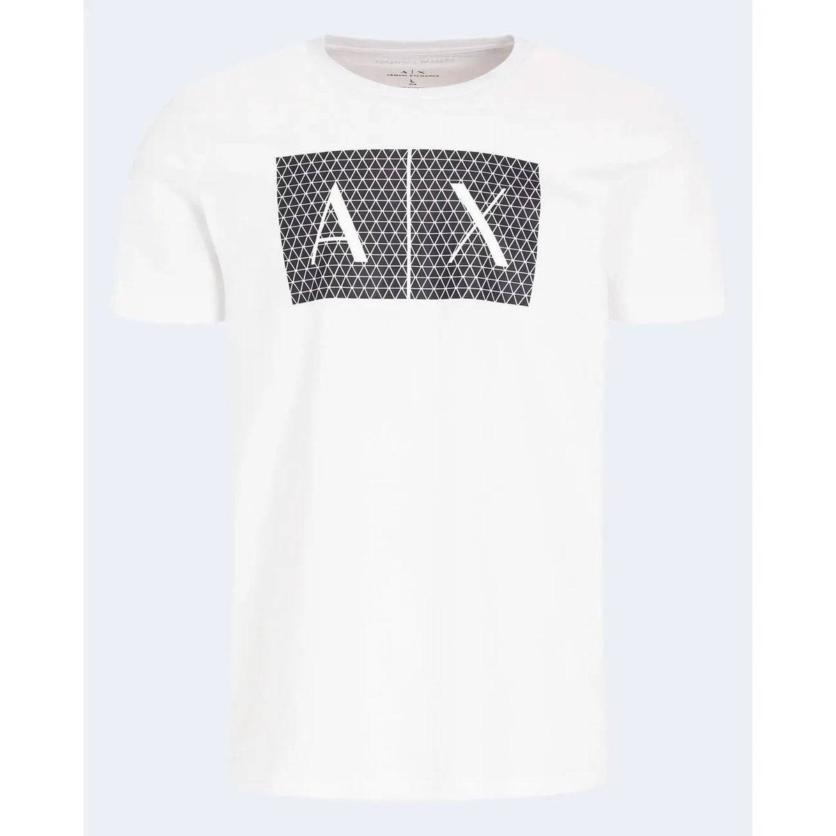 Armani Exchange Men's White Printed Cotton T-Shirt