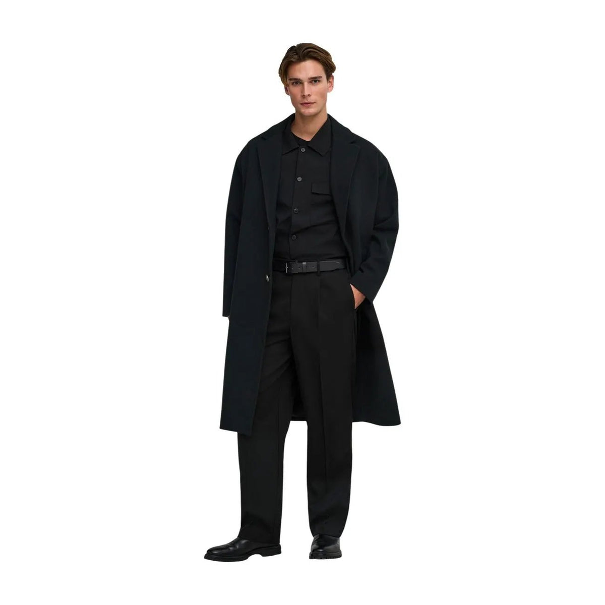 Only & Sons Men's Stanley Black Coat