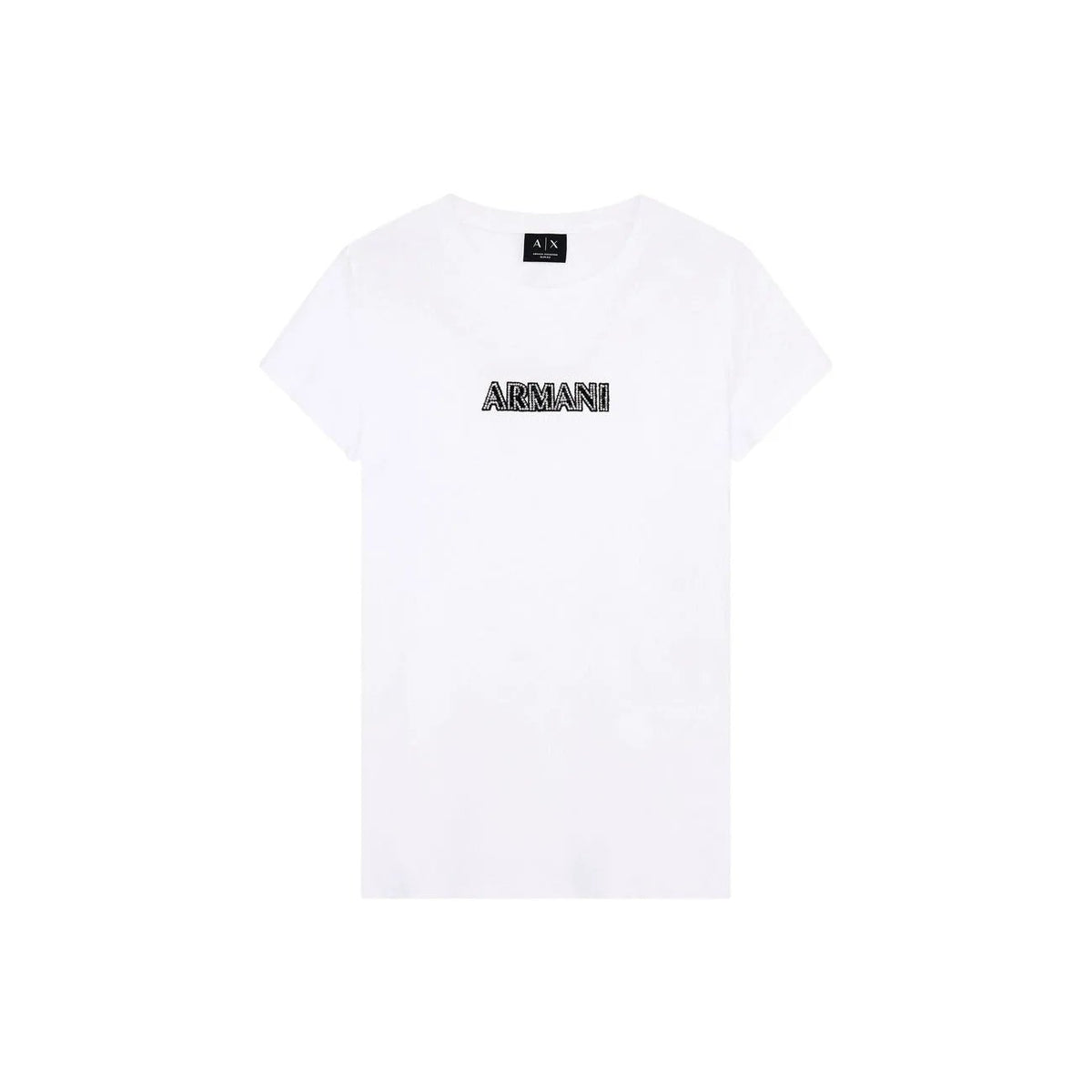 Armani Exchange Women's White Cotton T-Shirt