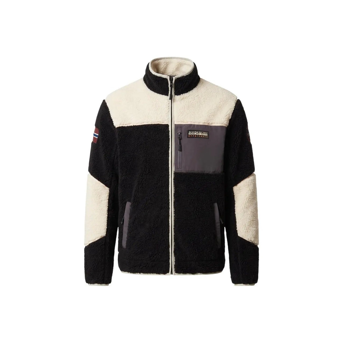 Napapijri Men's Yupik Black Full Zip Sweatshirt