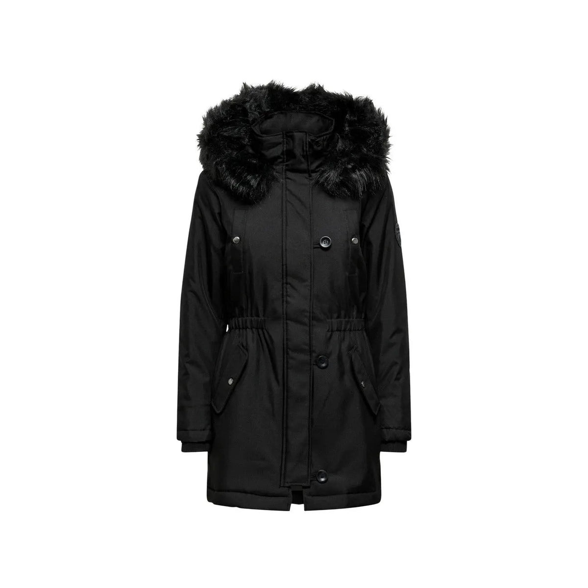 Only Women's Iris Black Hooded Winter Parka