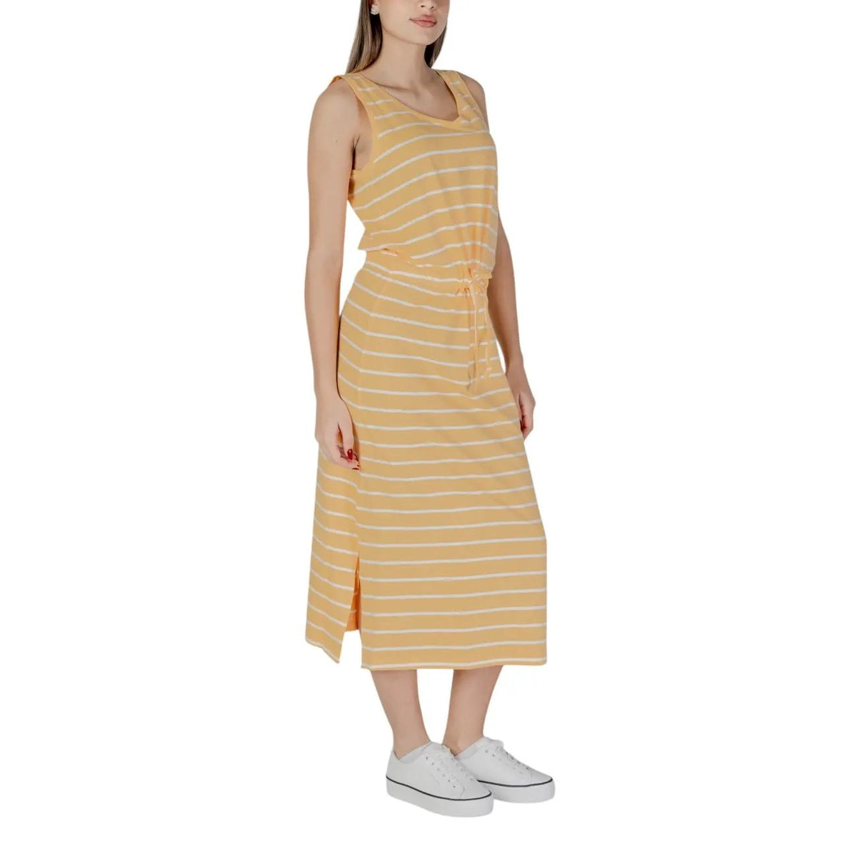 b.young Women's Yellow Cotton Dress