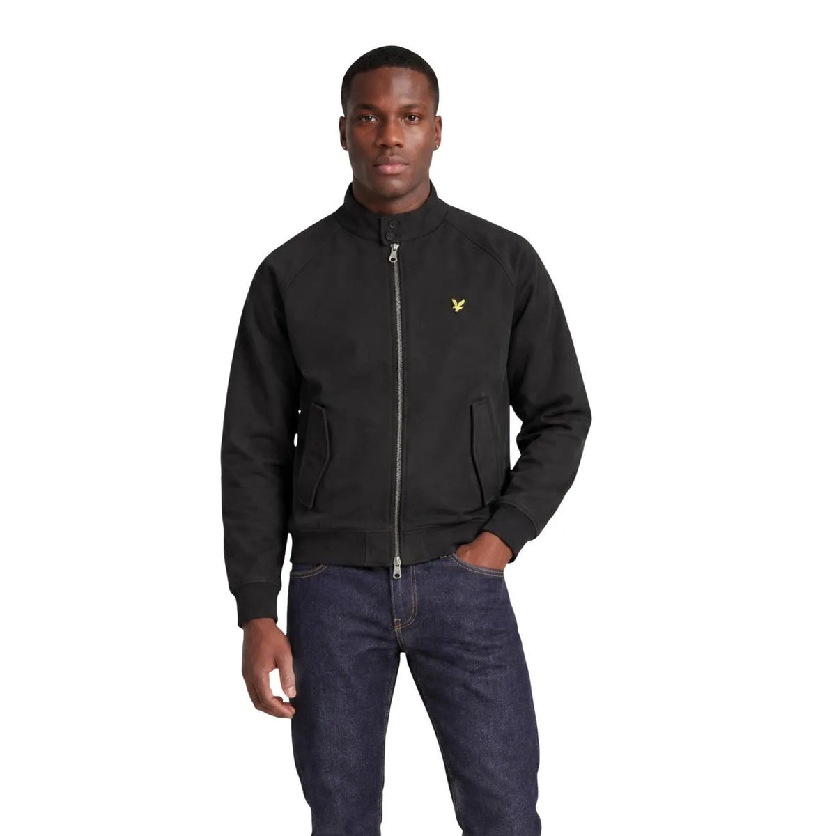 Lyle & Scott Men's Black Softshell Harrington Jacket