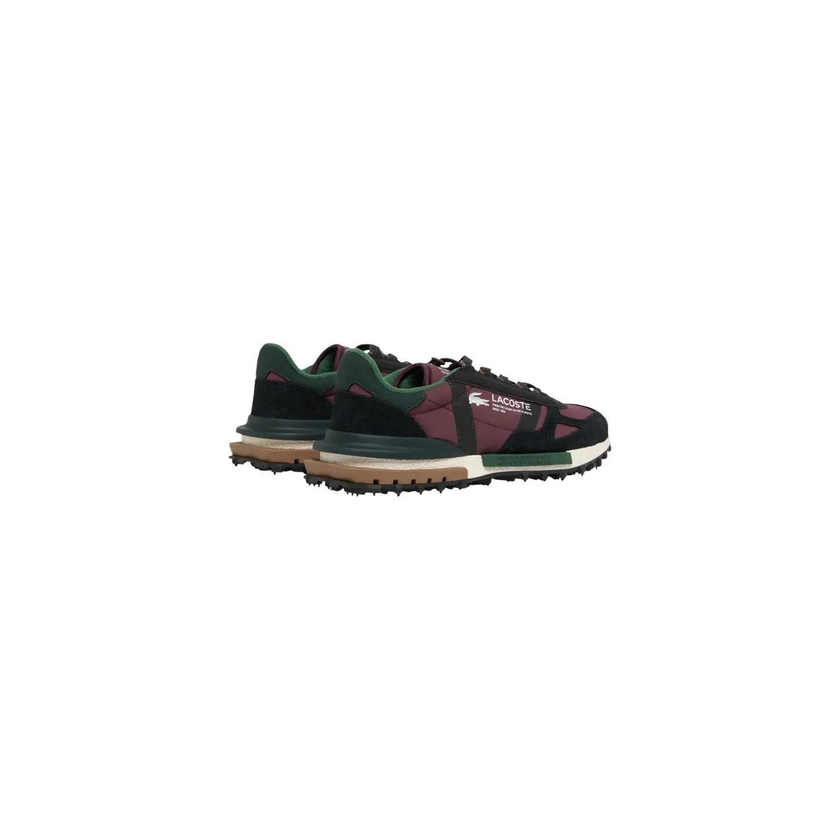 Lacoste Men's Elite Active Bordeaux Leather Sneakers