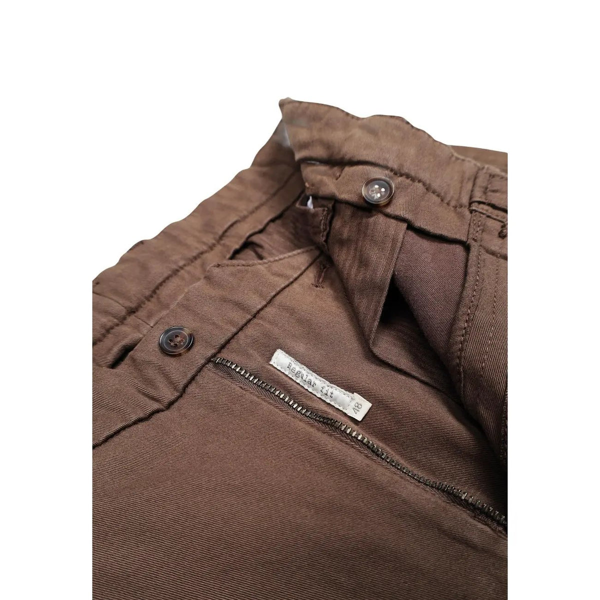 Borghese Men's Cornelio Brown Chino Trousers