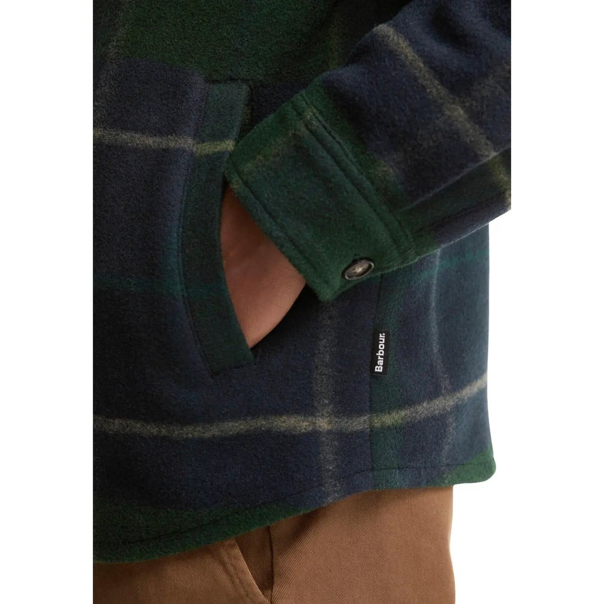 Barbour Men's Woodlane Blue Check Overshirt