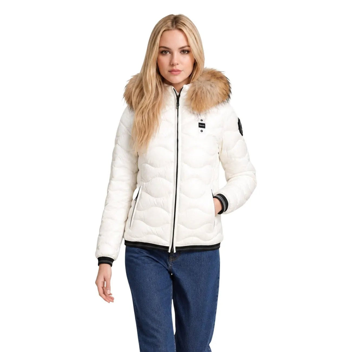 Blauer Women's Aldie White Hooded Jacket