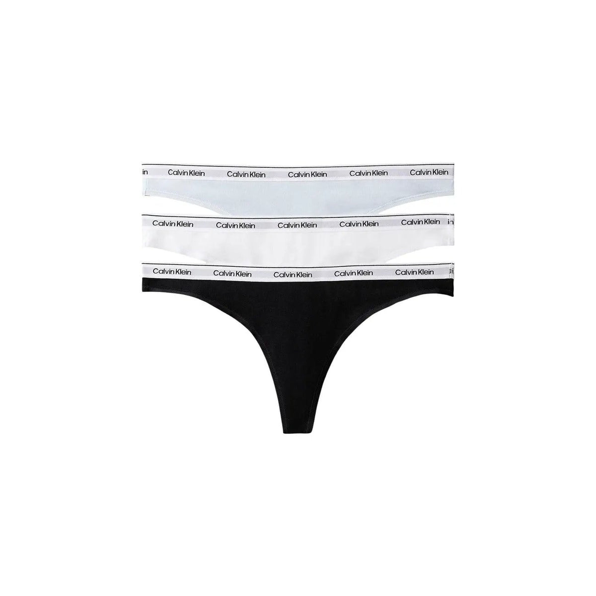 Calvin Klein Underwear Women's Light Blue Cotton Thong 3 Pack