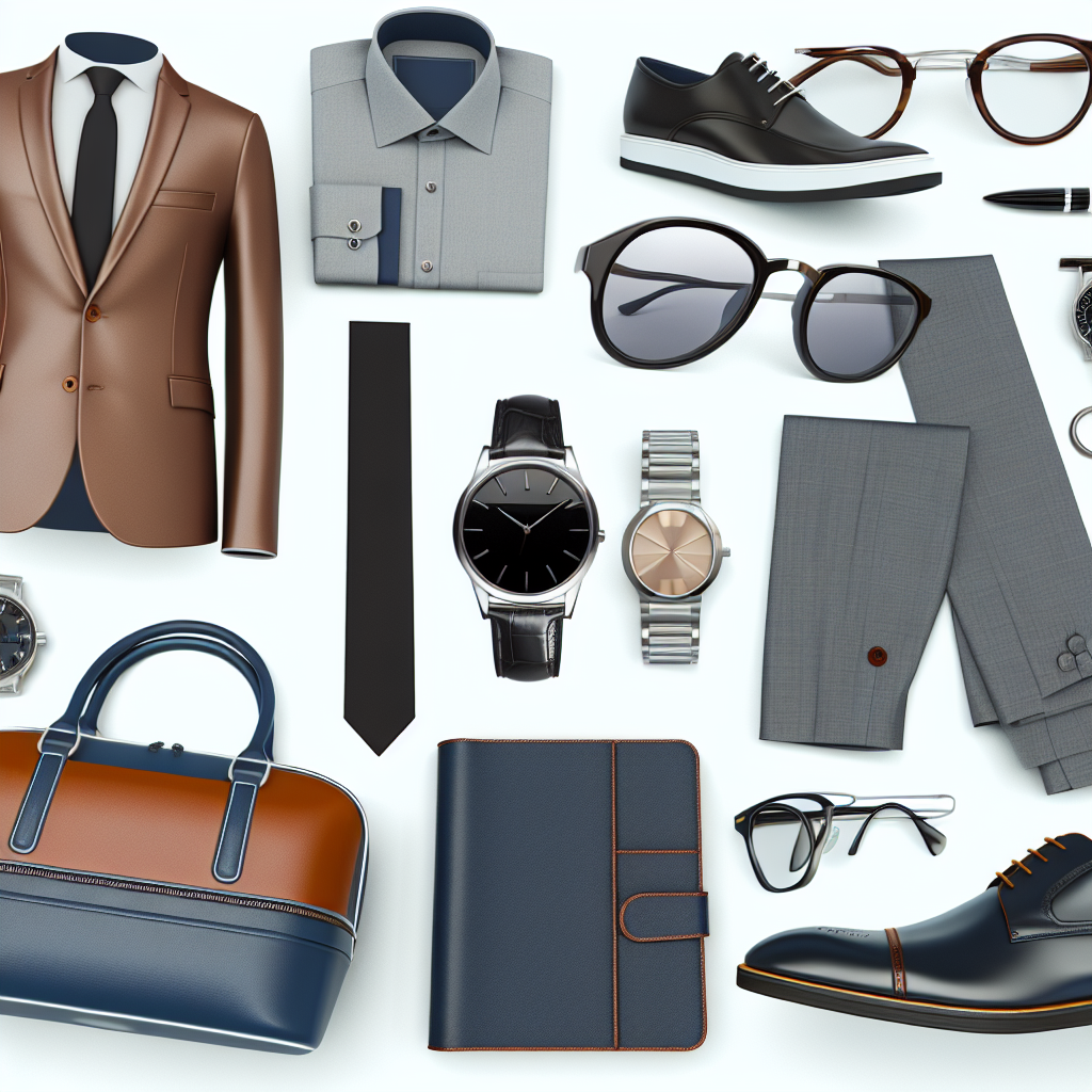 Men’s Catalogue: curated menswear and accessories including suits, shirts, shoes, eyewear, watches, bags, wallets.