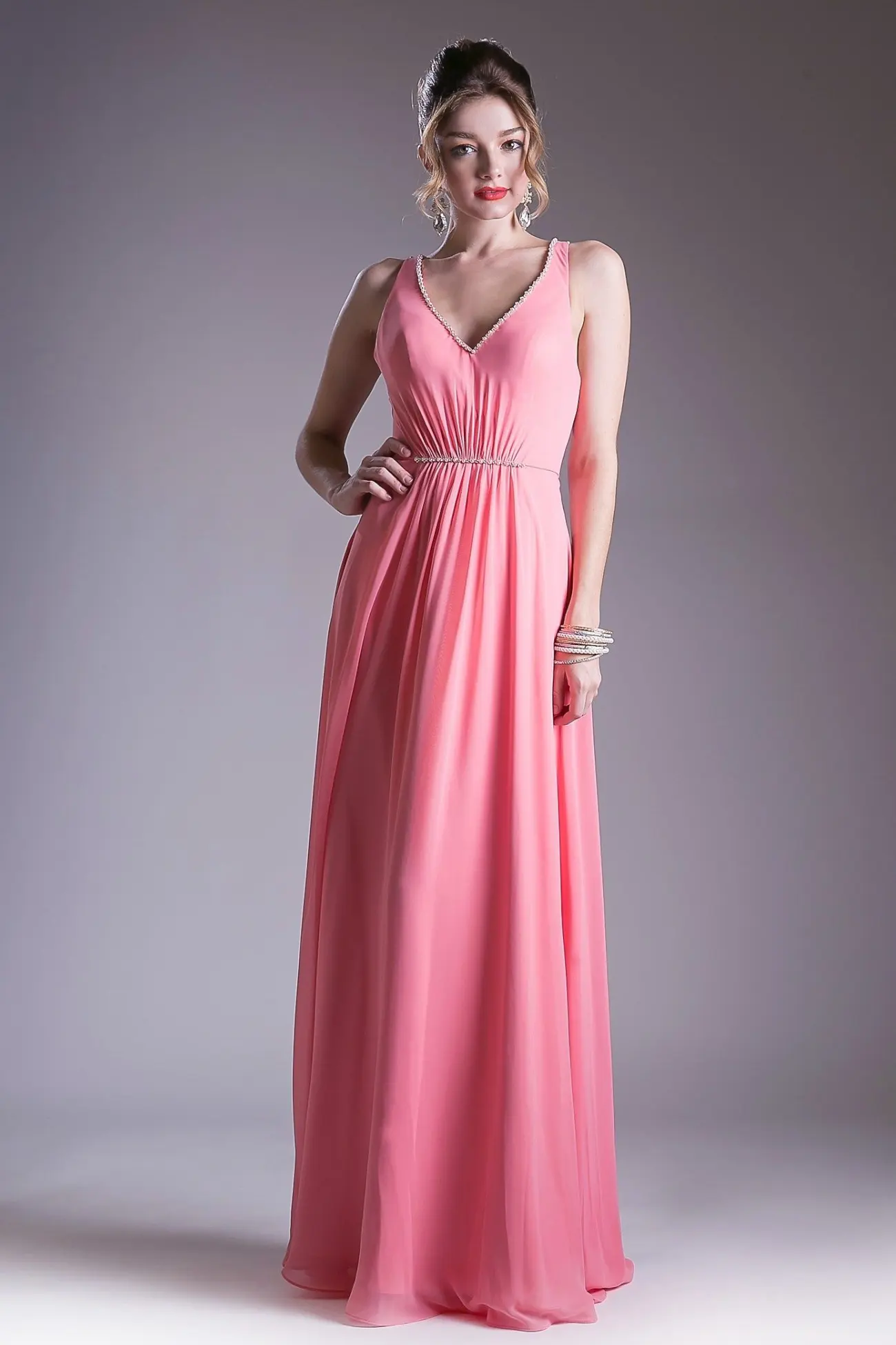 Long Strappy Back Dress by Tux-USA